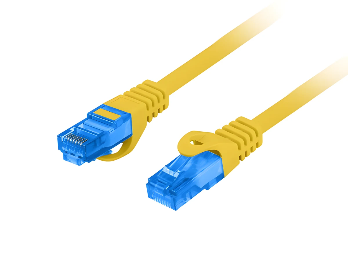 LANBERG PATCHCORD S/FTP KAT.6A 3M Żółty LSZH CCA