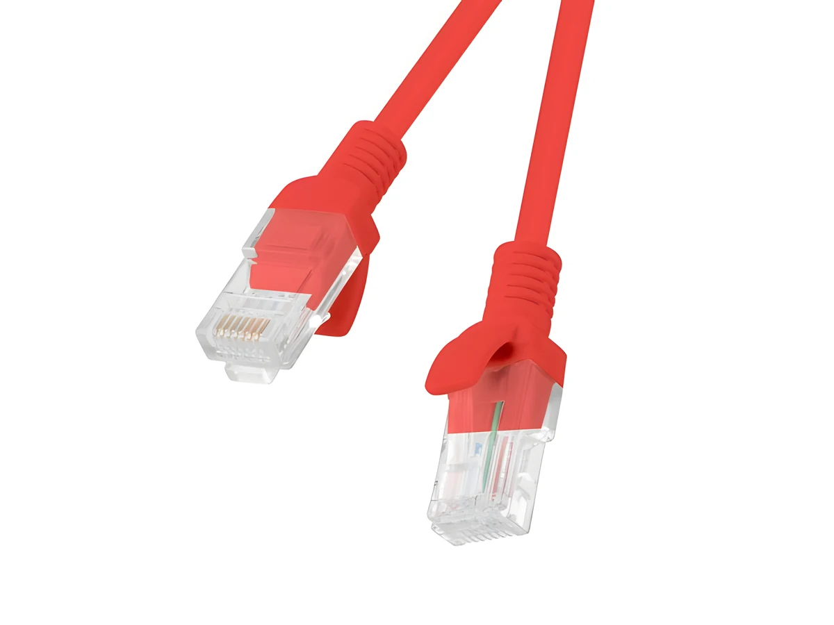 LANBERG PATCHCORD UTP KAT.5E 30M CZERWONY
