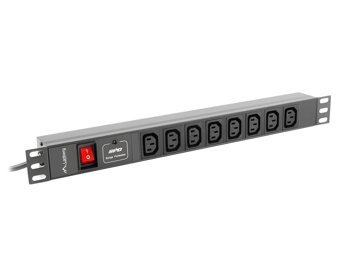 LANBERG PDU-08I-0200-C20 1U Rack PDU, 8 IEC C13