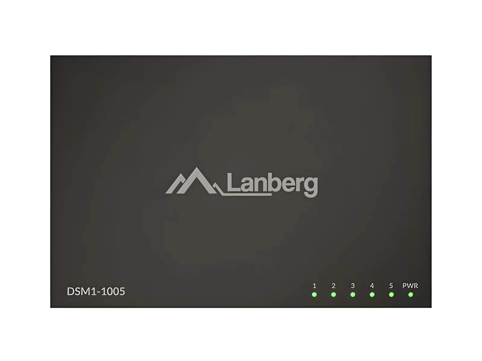 LANBERG SWITCH DSM1-1005 5X1GB/S NIEZARZĄDZALNY GIGABIT ETHERNET DESKTOP 12V (OBUDOWA METALOWA) — zdjęcie 1 z 5