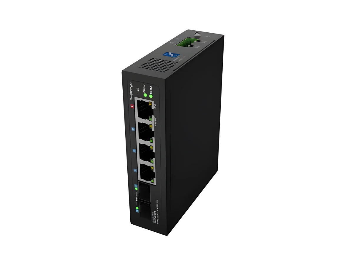 LANBERG SWITCH LIGHT INDUSTRIAL POE 1XBT 3XAT 2XSFP DIN NIEZARZĄDZALNY GIGABIT ETHERNET