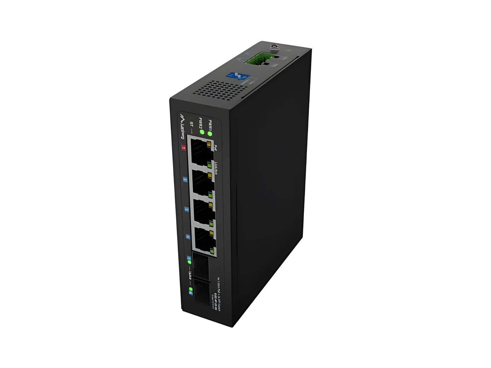 LANBERG SWITCH LIGHT INDUSTRIAL POE 1XBT 3XAT 2XSFP DIN NIEZARZĄDZALNY GIGABIT ETHERNET — zdjęcie 1 z 8