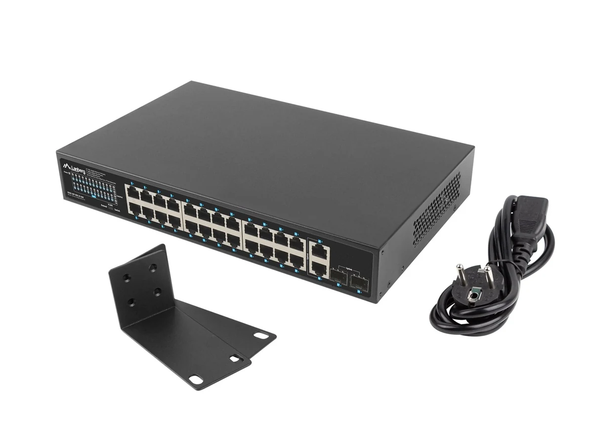 LANBERG SWITCH POE RACK 19" 24X 1GB POE+