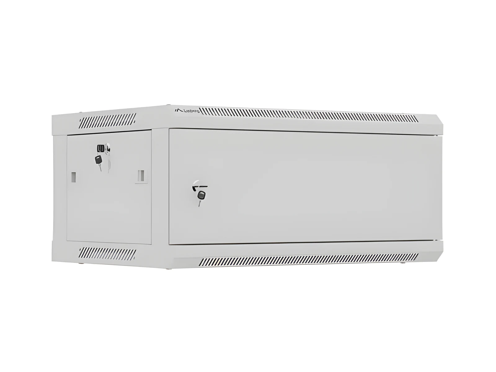 LANBERG SZAFA INSTALACYJNA RACK WISZĄCA 19" 4U 600X450 SZARA DRZWI METALOWE (FLAT PACK) — zdjęcie 1 z 8