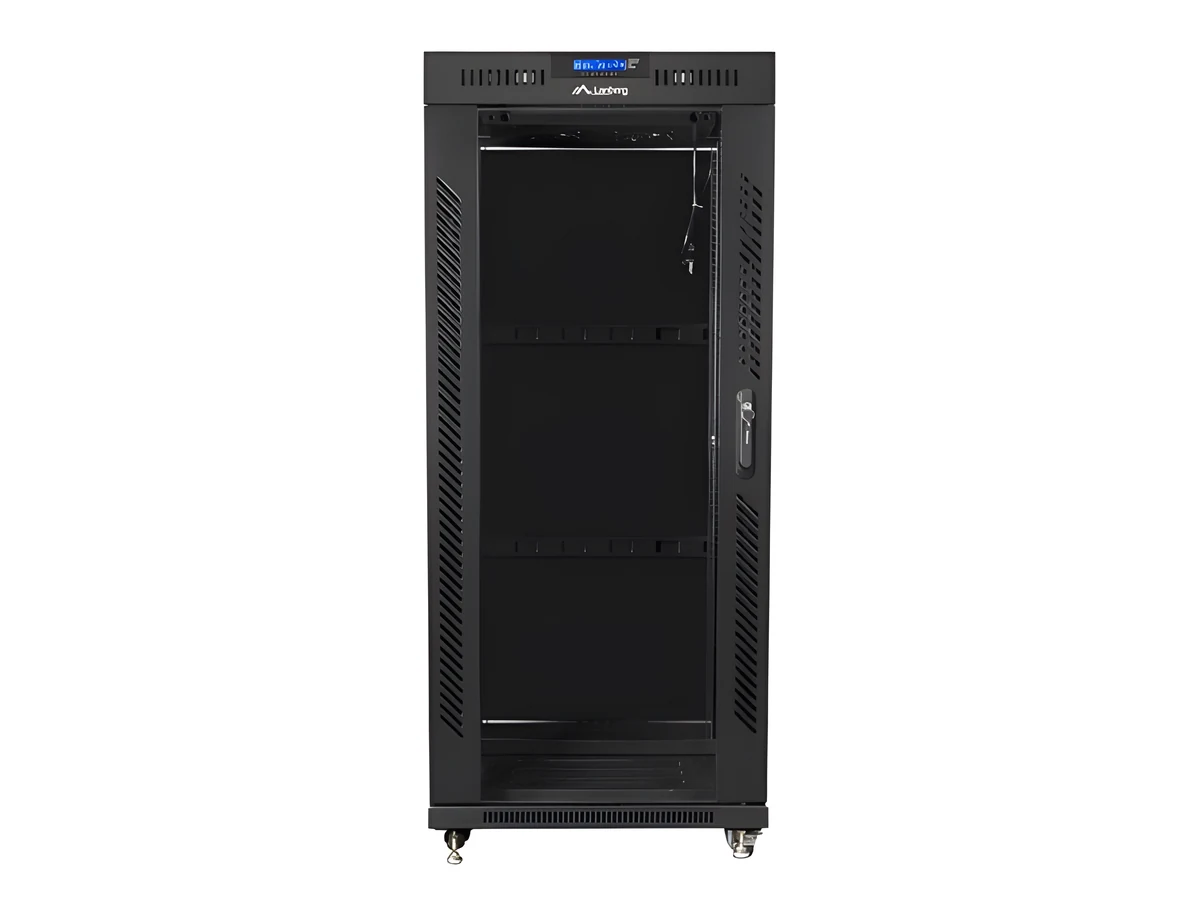Szafa stojąca 19" Lanberg FF01-6627-12BL, 27U, czarna