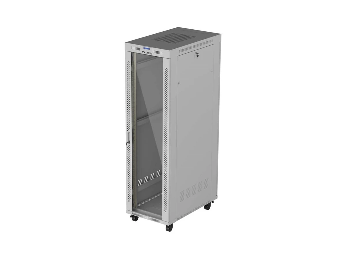 Szafa stojąca Rack 19" Lanberg, model 42U, 600x1000 mm, szara