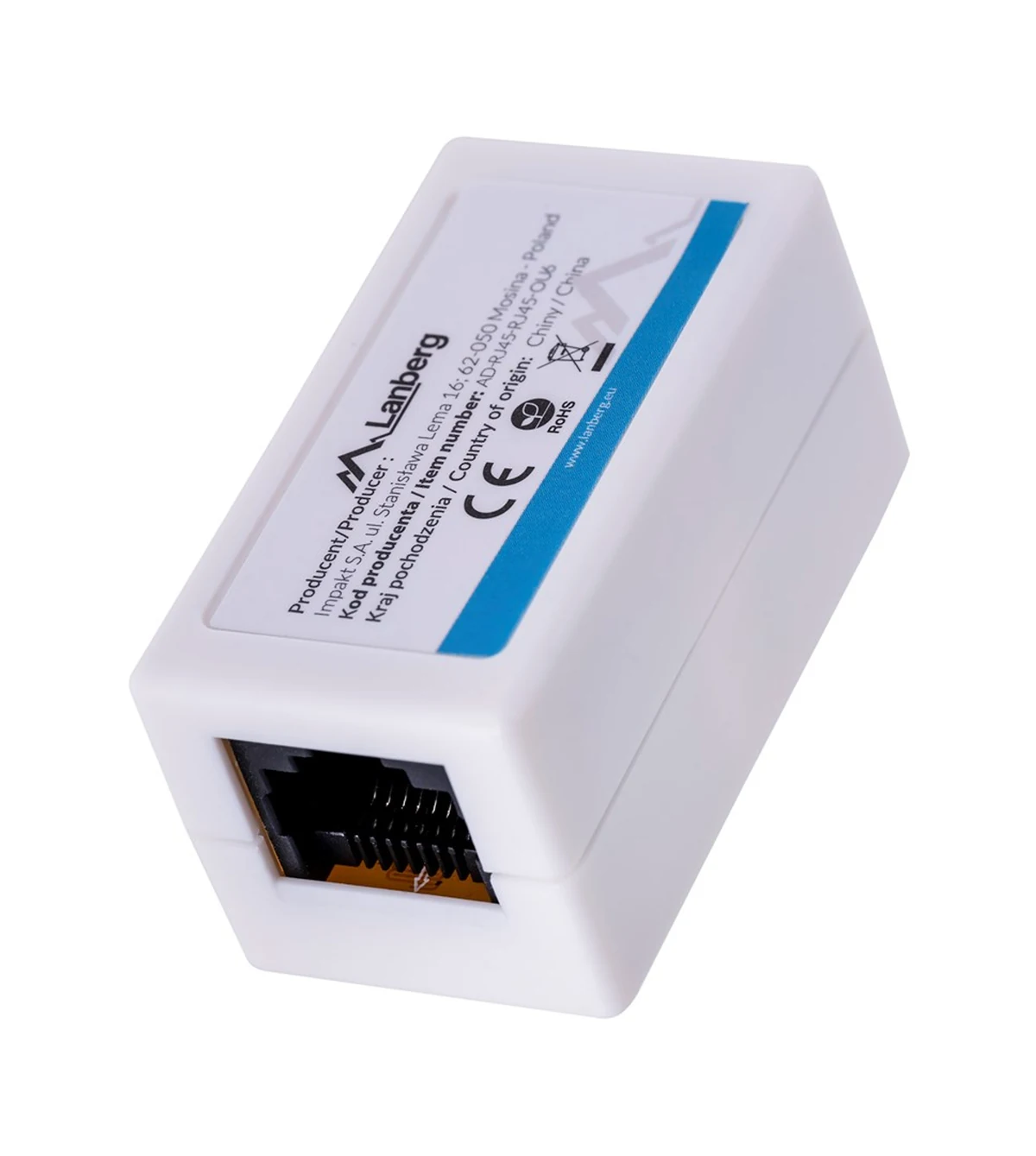 LANBERG ZŁĄCZKA SIECIOWA 2X RJ45 KAT.6 UTP