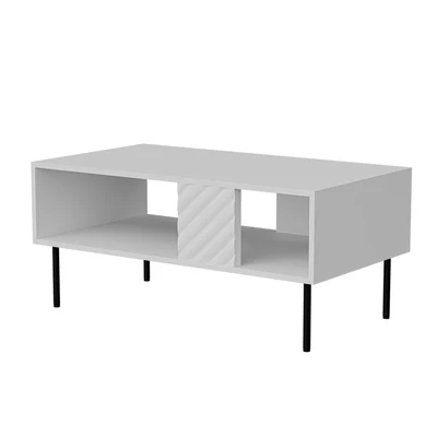 Ława drewniana LUCCA 100x55x46 biała