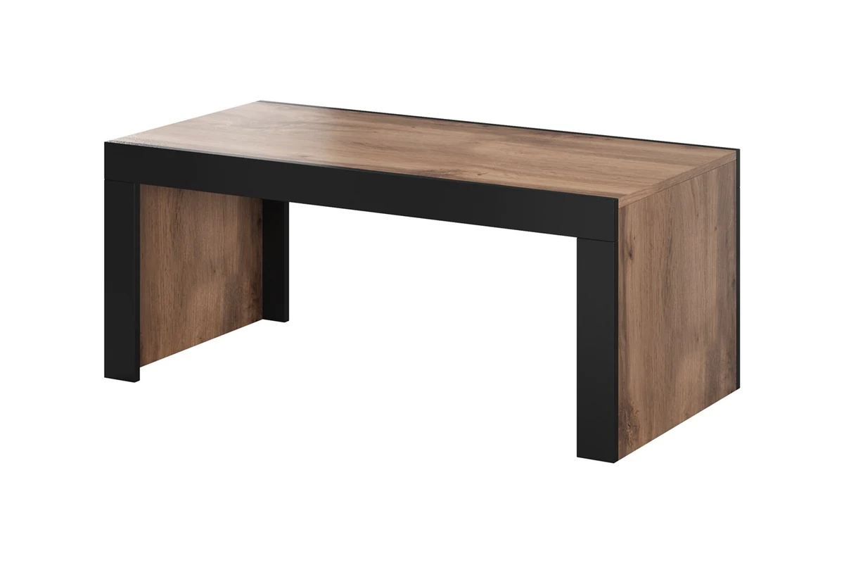 Ława/Stolik MILA 120x60x50 dęb wotan + czarny