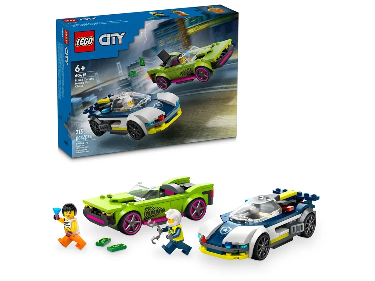 LEGO City 60415 - Pościg radiowozu za muscle carem
