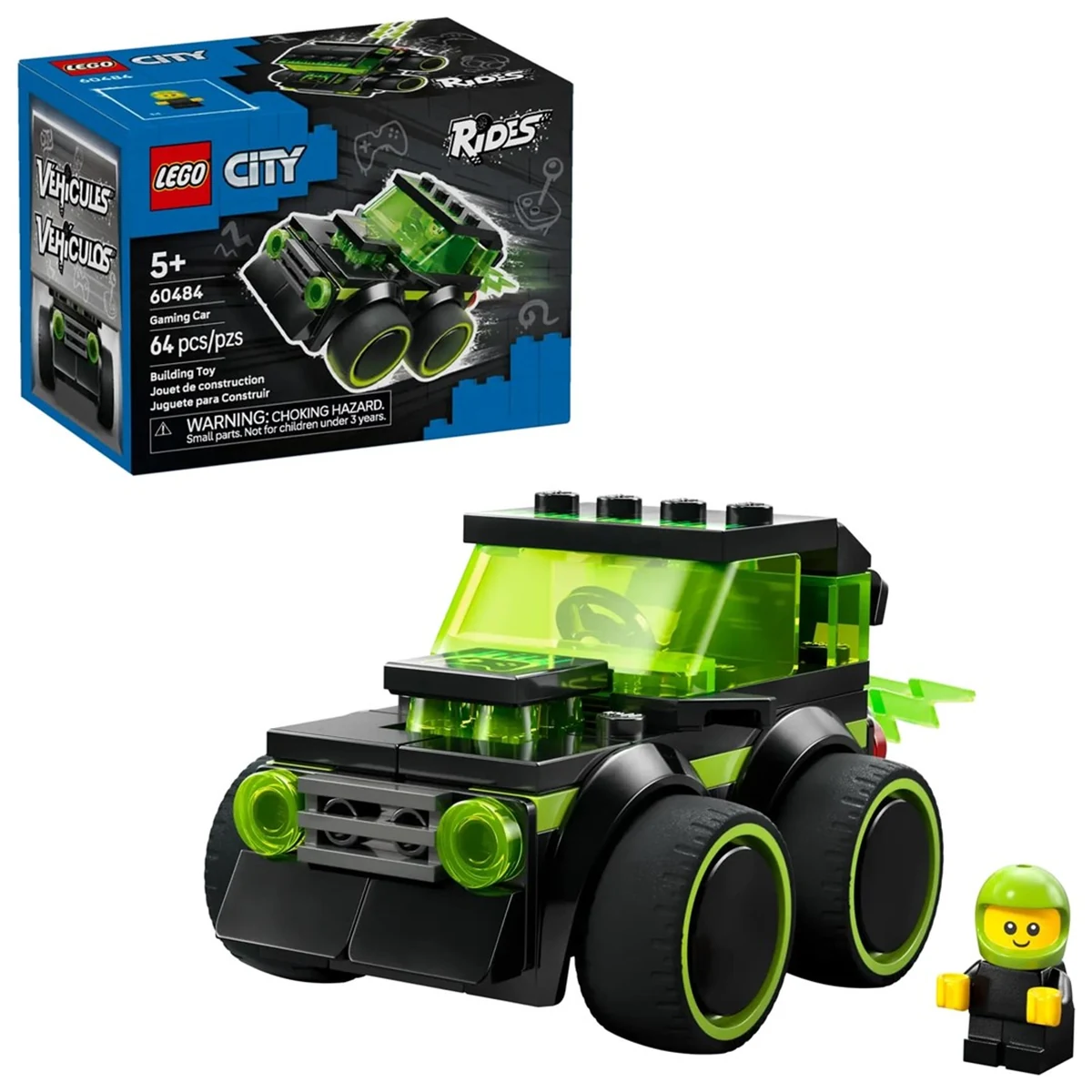 LEGO City 60484 - Pojazdy - Gamingowa Wyścigówka