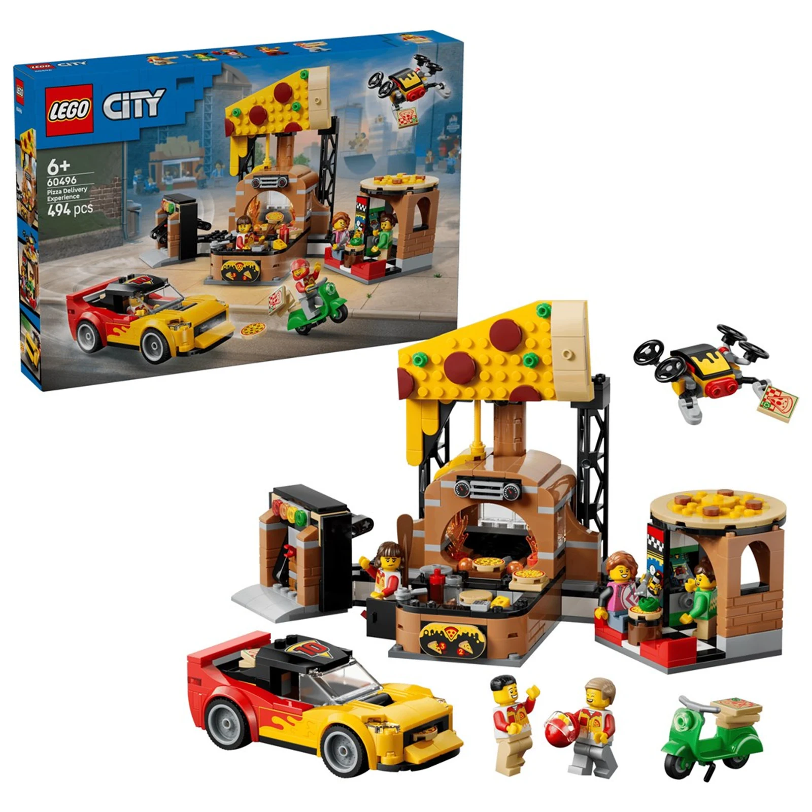 LEGO City 60496 - Zestaw Pizzeria z Pojazdami — zdjęcie 1 z 8