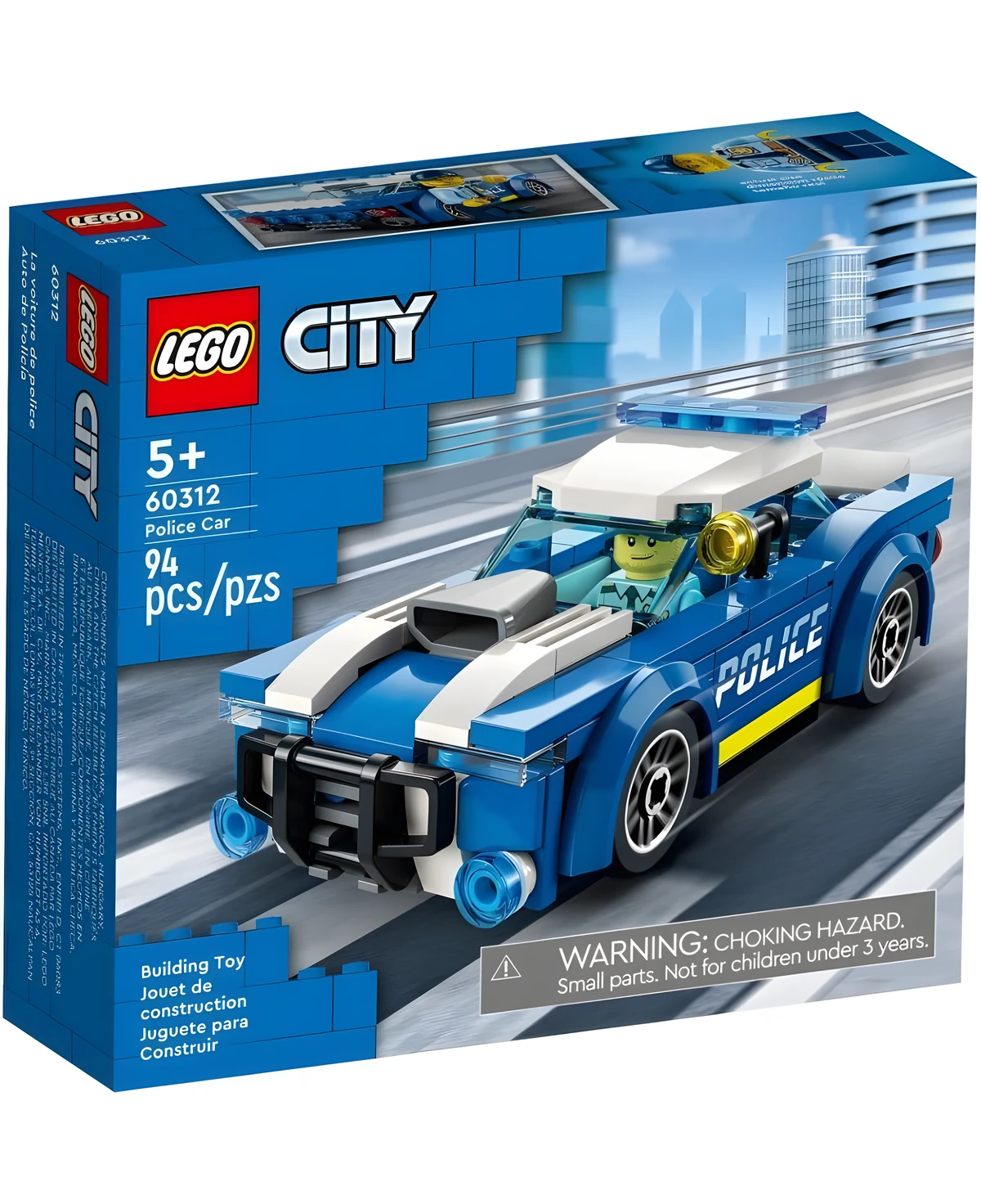 LEGO City Radiowóz 60312 - Biały, Niebieski