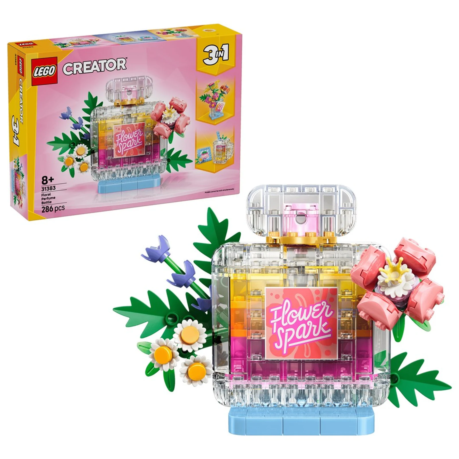 LEGO Creator 3w1 31383 - Flakon perfum z kwiatową ozdobą — zdjęcie 1 z 8