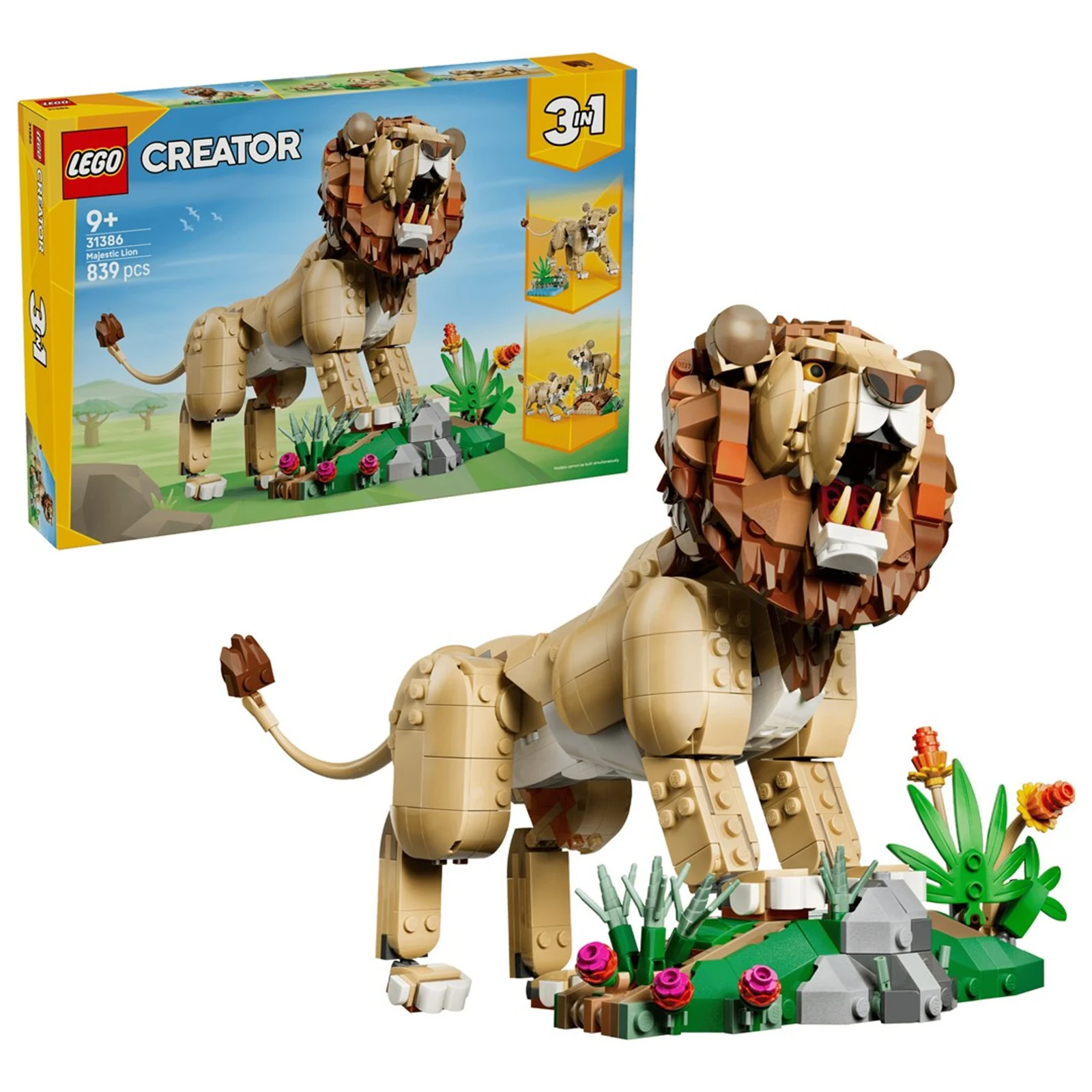 LEGO Creator 3w1 31386 - Dzikie zwierzęta: Dumny lew — zdjęcie 1 z 8