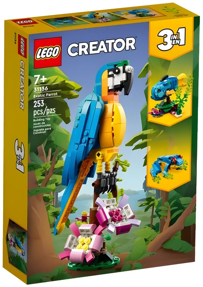 LEGO Creator 3w1 - Egzotyczna papuga 31136