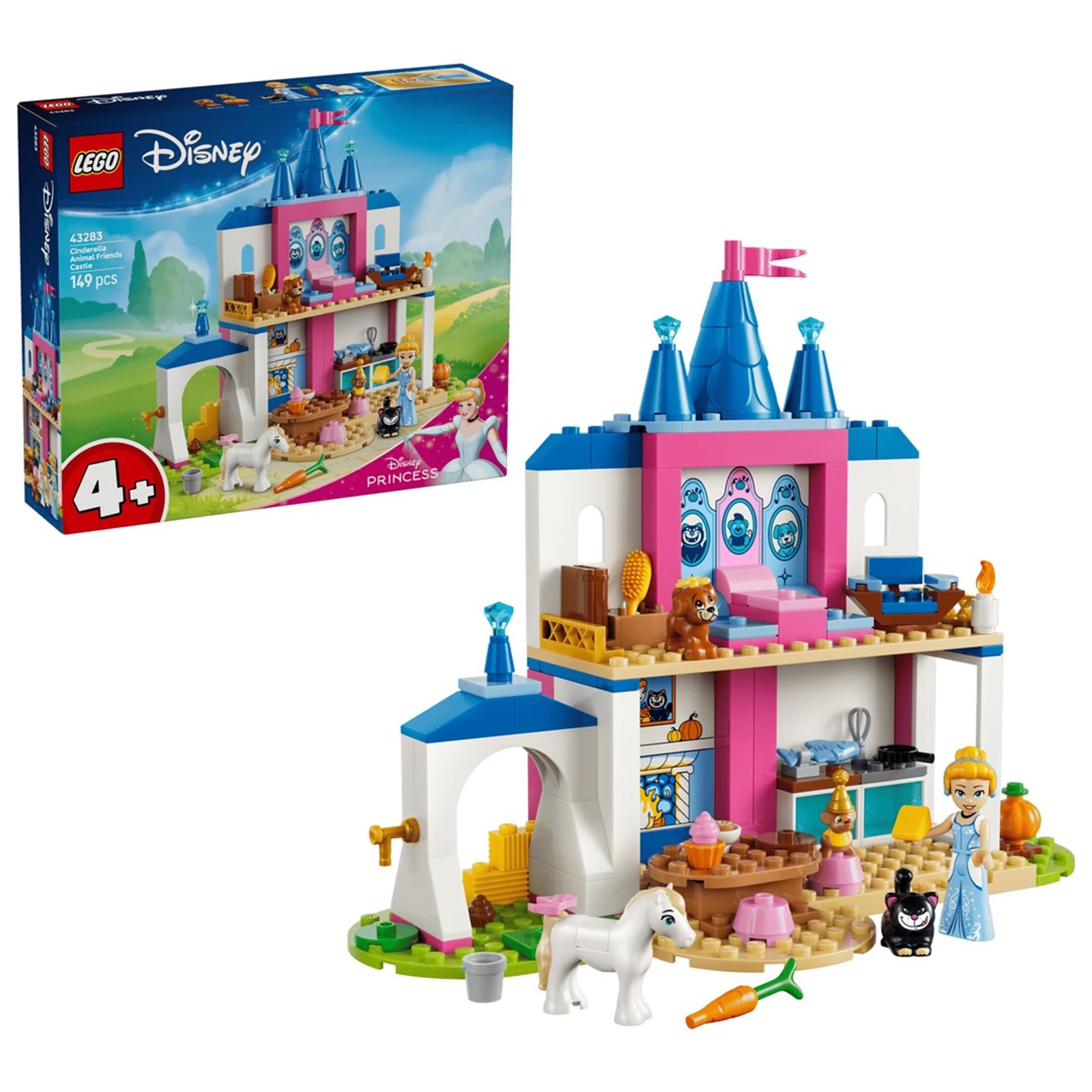 Zestaw LEGO Disney 43283 - Zamek Kopciuszka i jej zwierzęcych przyjaciół — zdjęcie 1 z 8