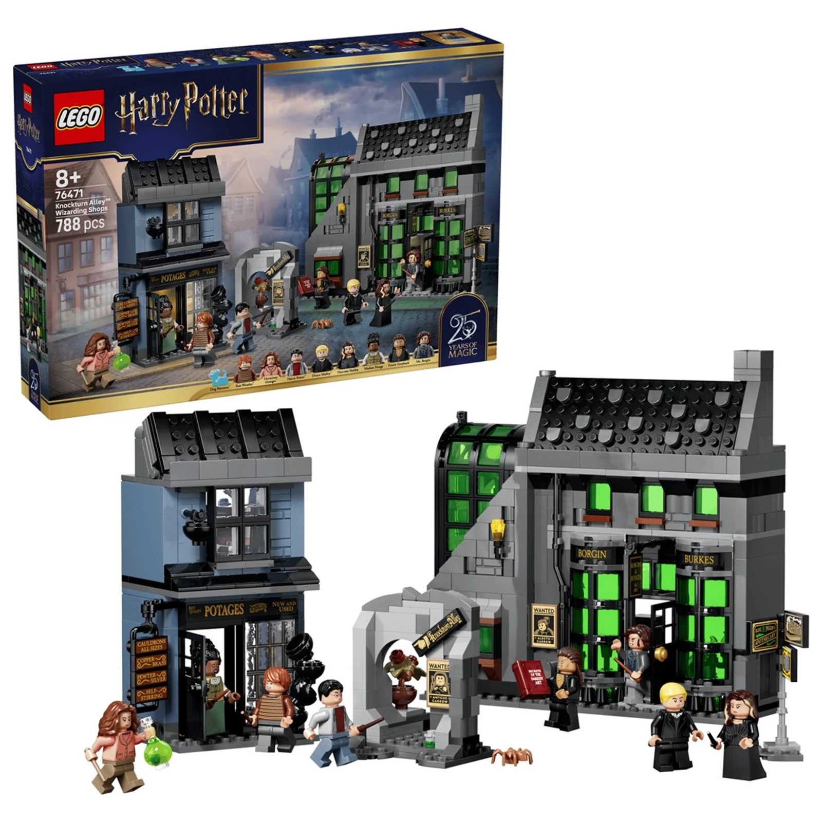 LEGO Harry Potter 76471 - Magiczne sklepy na ulicy Śmiertelnego Nokturnu — zdjęcie 1 z 8