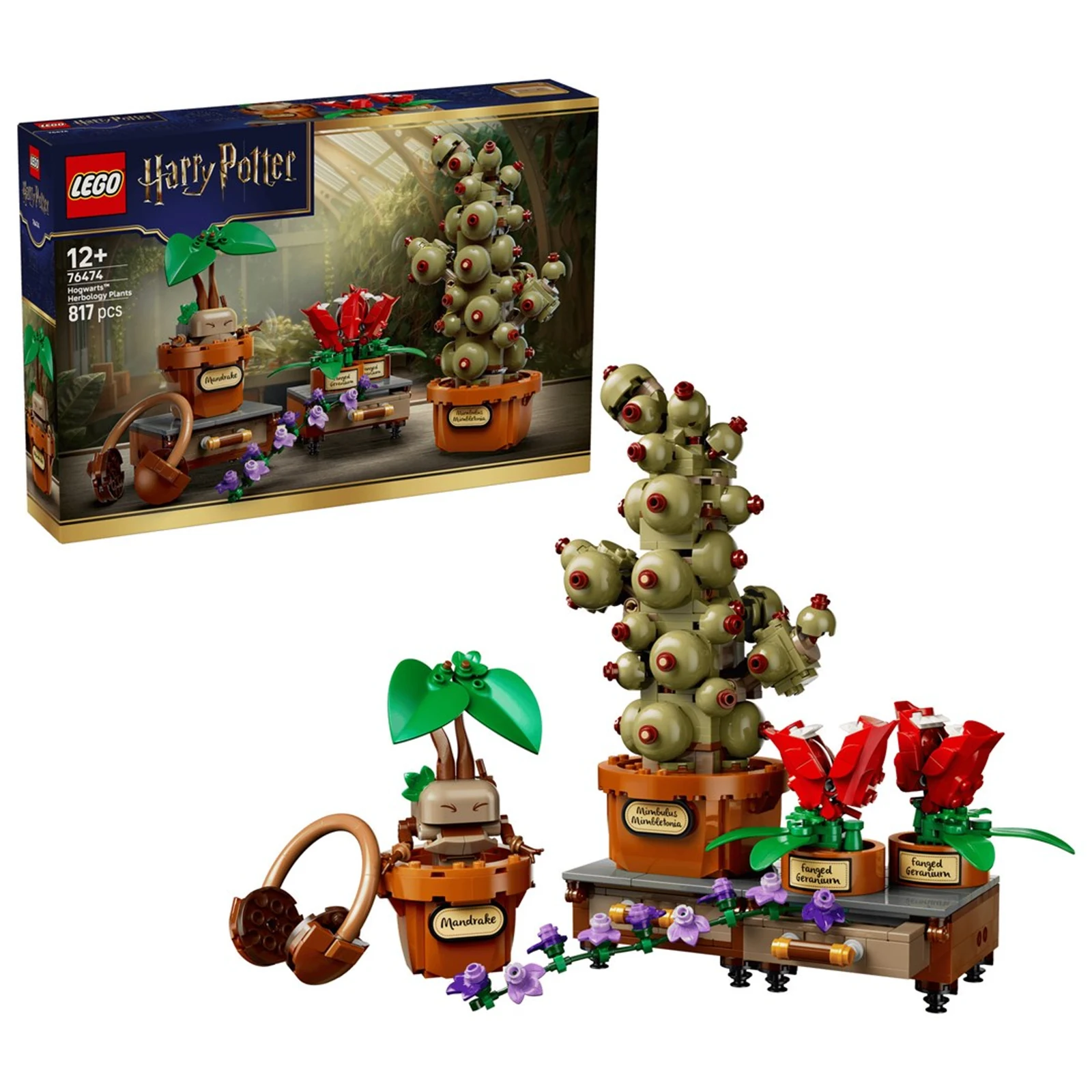 LEGO Harry Potter 76474 - Zestaw Rośliny z Lekcji Zielarstwa w Hogwarcie — zdjęcie 1 z 8
