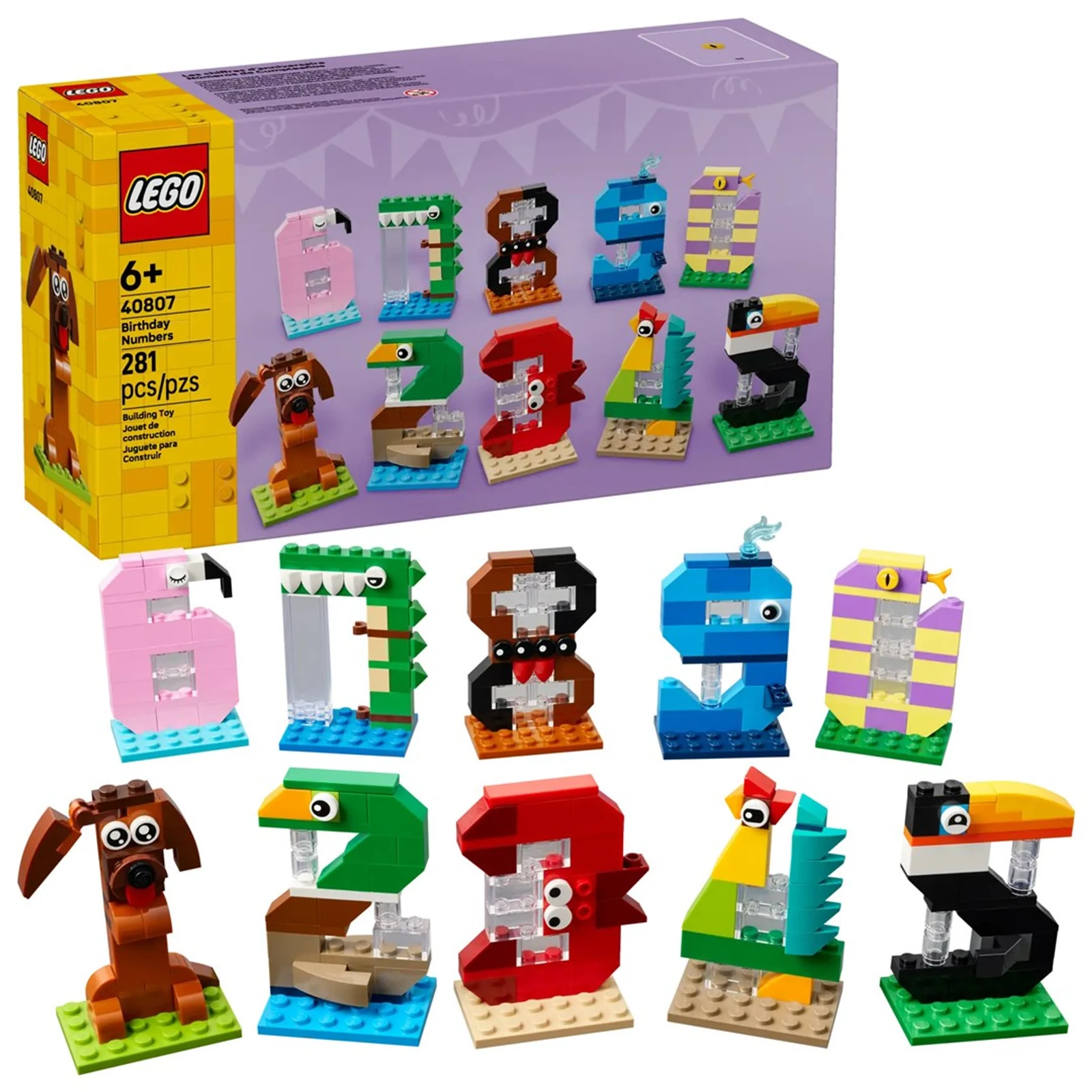 LEGO Inne 40807 - Urodzinowe cyferki — zdjęcie 1 z 8