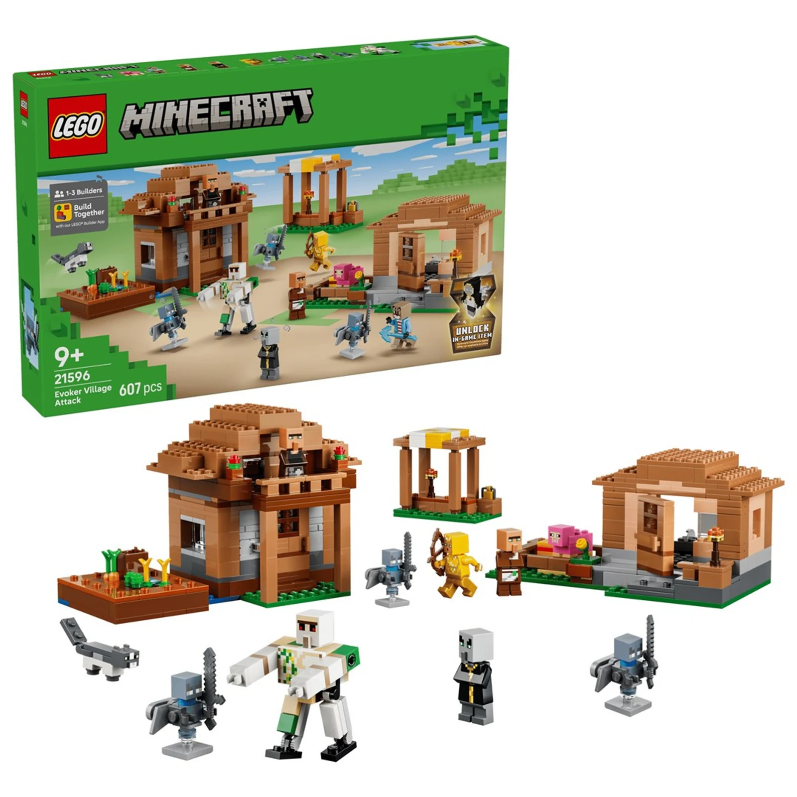 LEGO Minecraft 21596 - Zestaw konstrukcyjny "Najazd przywoływaczy na wioskę — zdjęcie 1 z 8