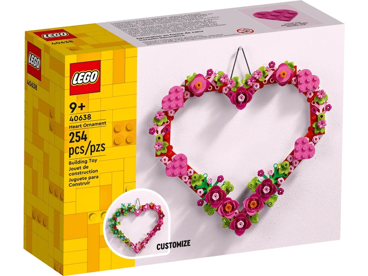LEGO Okolicznościowe - Ozdoba w kształcie serca 40638
