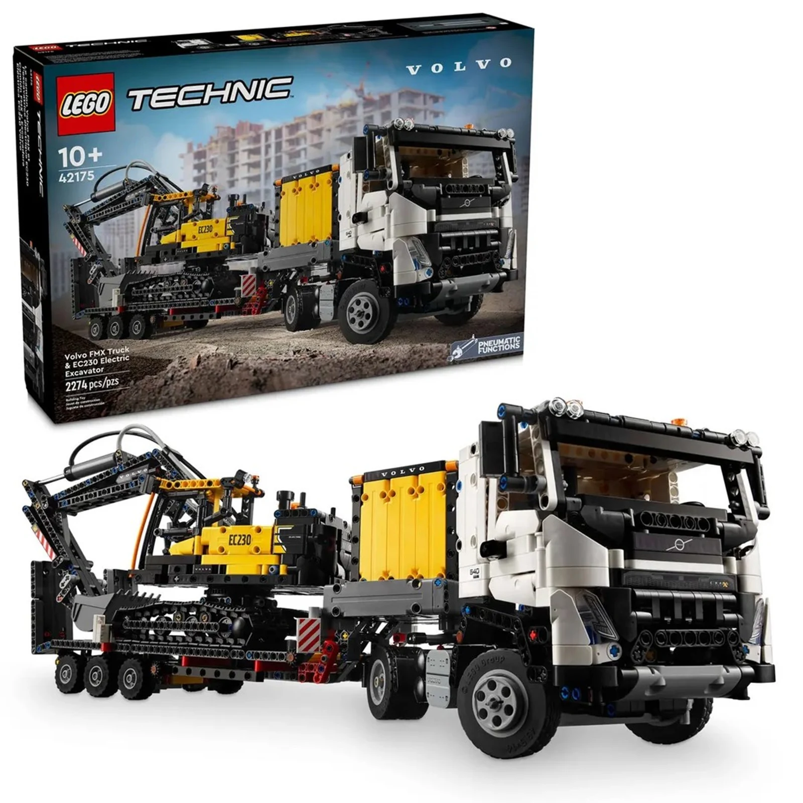 LEGO Technic 42175 Ciężarówka Volvo FMX i koparka EC230 Electric — zdjęcie 1 z 8