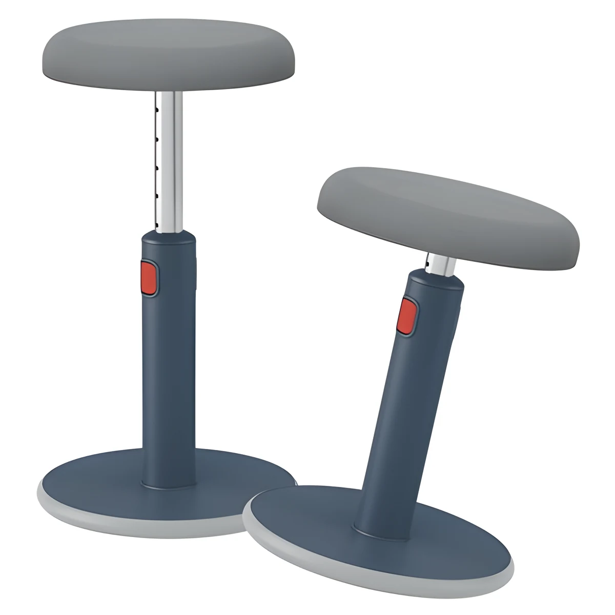 LEITZ ERGO COSY - stołek ergonomiczny szary