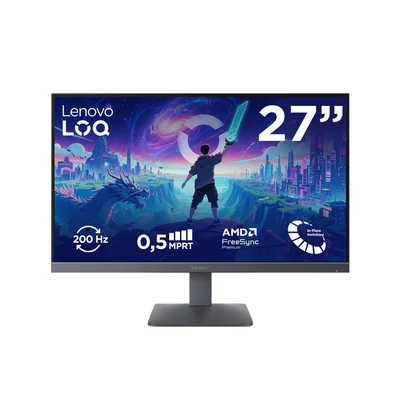 Monitor Lenovo LOQ 27" FHD 200Hz 300 nits, HDMI, DP, Lunar Grey