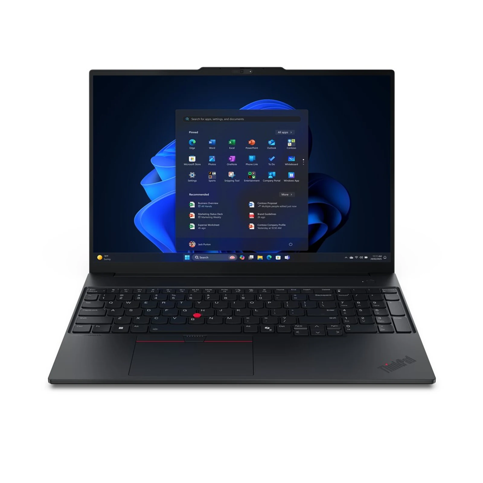 Lenovo ThinkPad E16 Gen 3 Ultra 7 256V 16"WUXGA IPS 300nits 60Hz AG 16GB LPDDR5X-8533 SSD512 Intel Arc 140V Cam1080p + IR 64Wh W11Po Black 3Y OnSite — zdjęcie 1 z 8