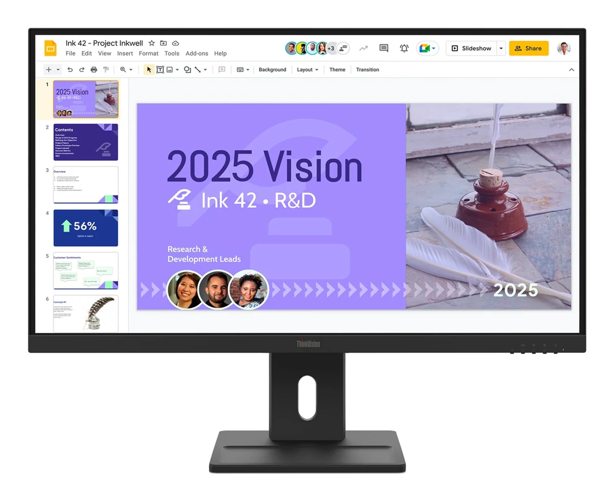 Monitor Lenovo ThinkVision E27Q-40 27" QHD 100Hz 350 nitów, HDMI, DP, czarny