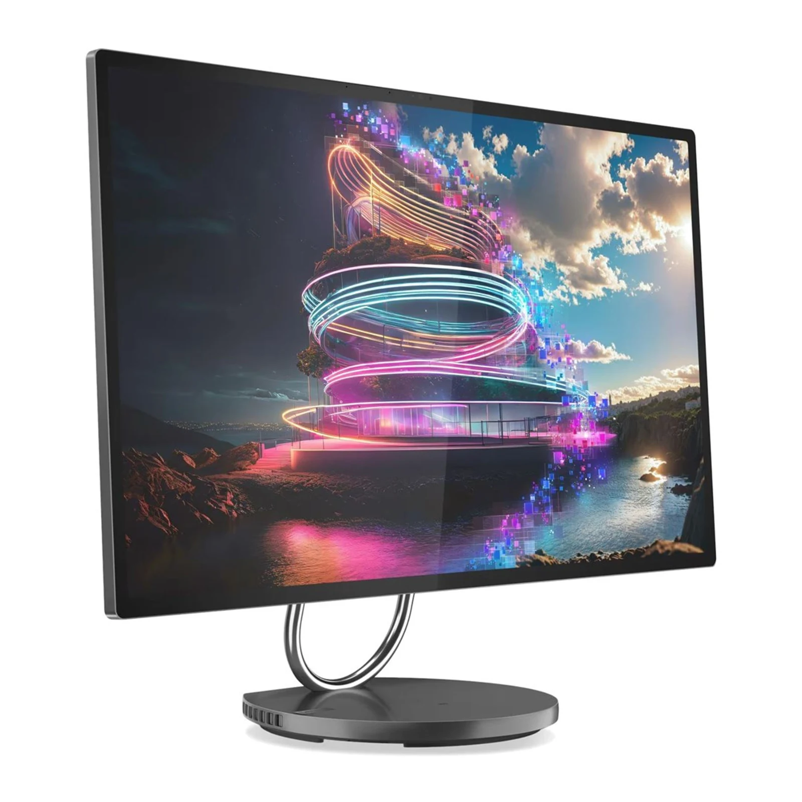 Komputer All-in-One Lenovo Yoga AIO 32ILL10 Ultra 7 258V 31.5" UHD IPS 495 nitów 32GB LPDDR5X-8533 SSD1TB Intel Arc Graphics 140V z kamerą 5 — zdjęcie 1 z 8