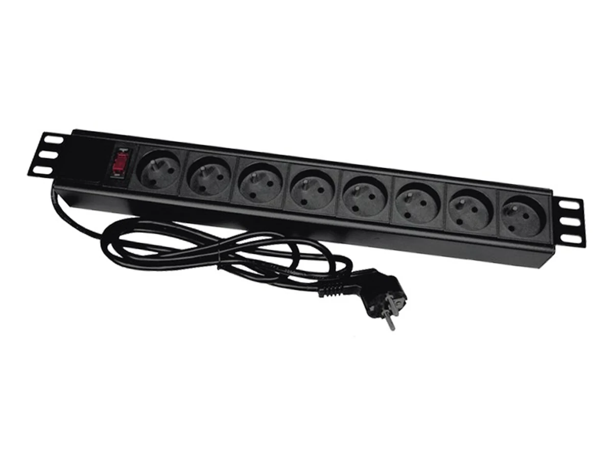 Listwa przeciwprzepięciowa A-LAN PZ081U3M, 3m, czarna