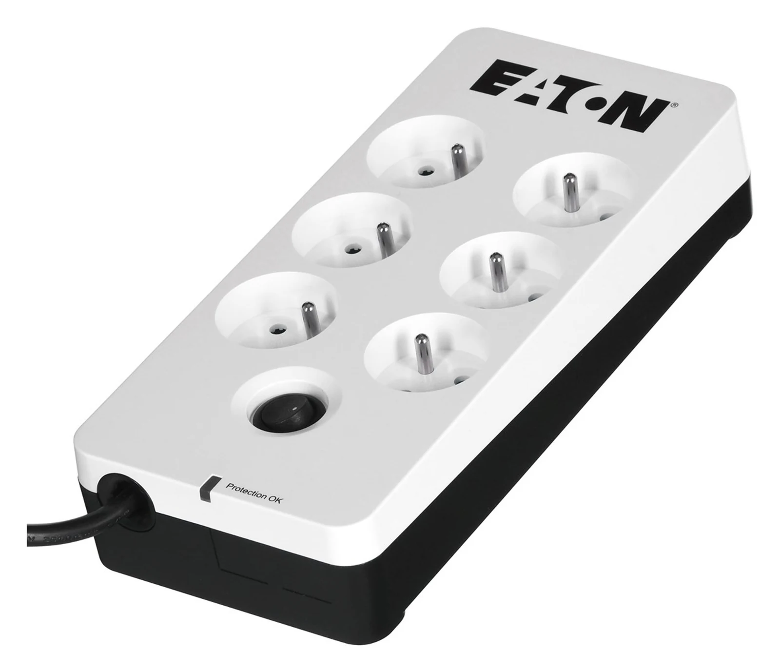 Listwa przeciwprzepięciowa EATON PB6F, 10A, biała — zdjęcie 1 z 8