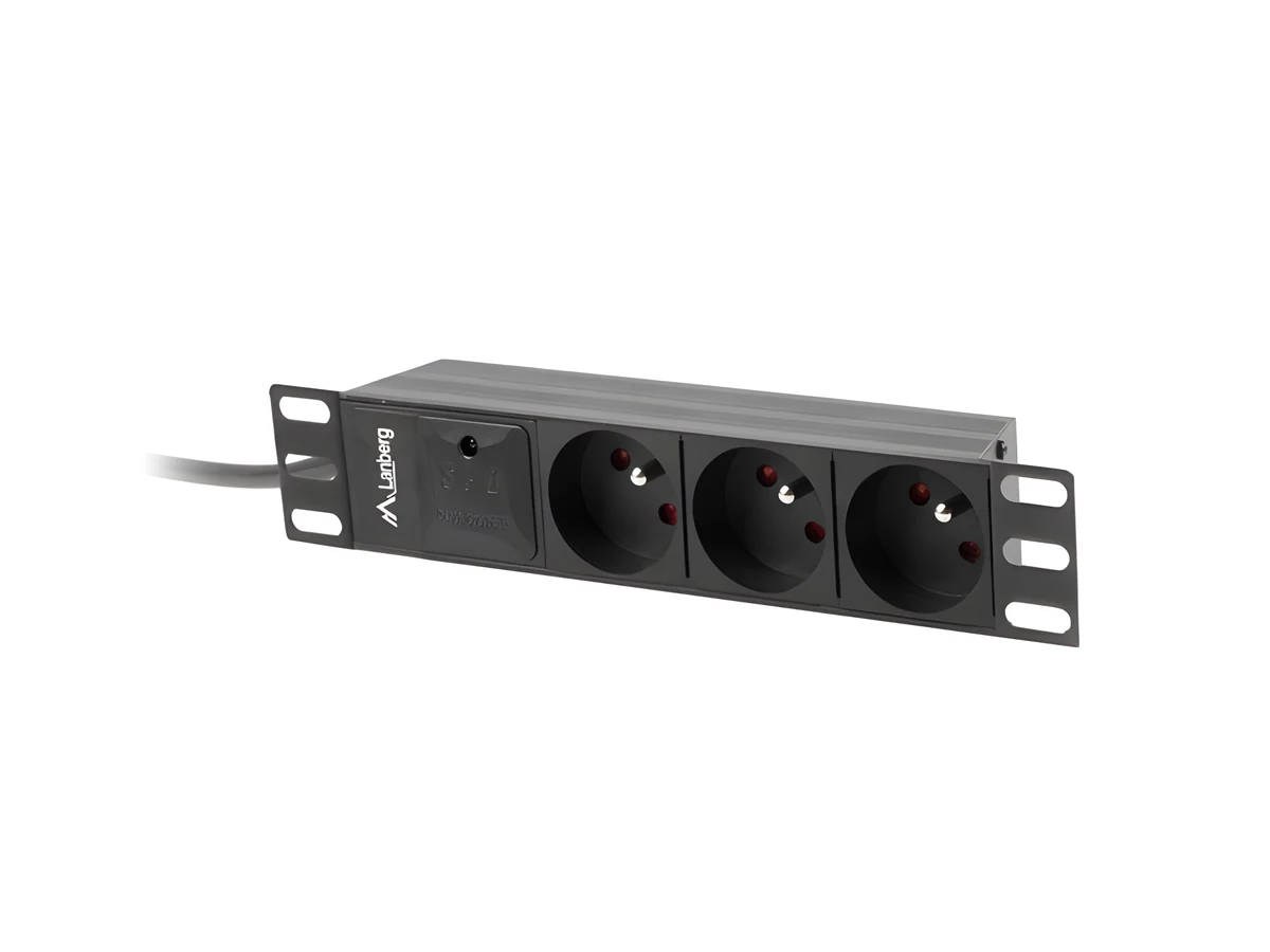 Listwa RACK Lanberg PDU-03E-0200-BK 2m Czarny