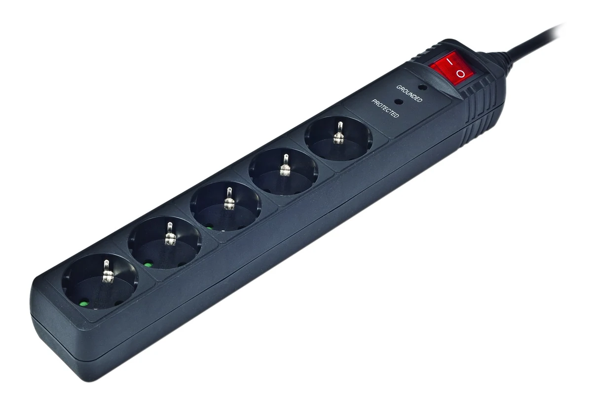 Listwa zasilająca ENERGENIE SPG5-C-5, 1,5m, czarna