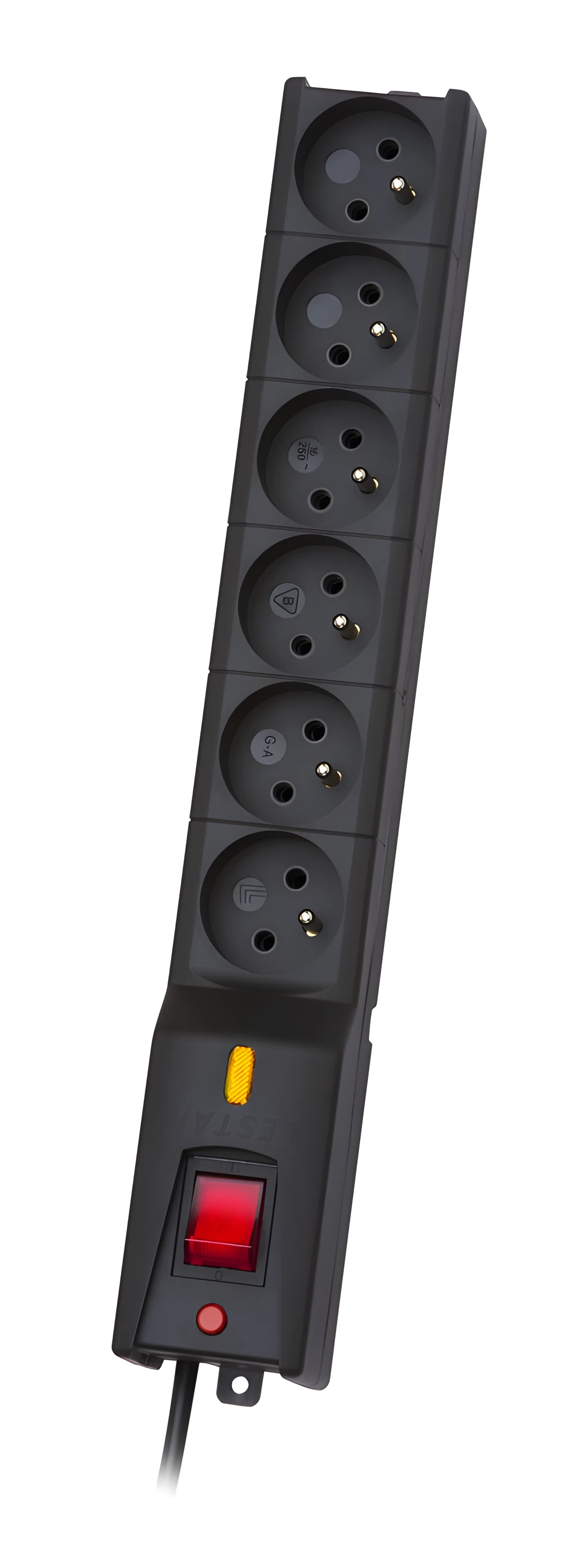 Listwa zasilająca Lestar LX 610 G-A, 1,5m, czarna