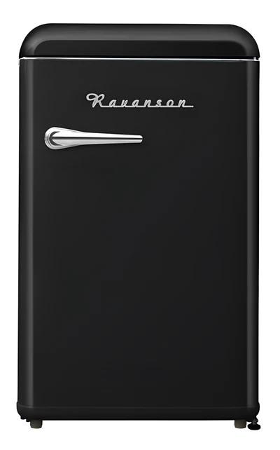 Lodówka Retro Ravanson LKK-120ERB (czarny)