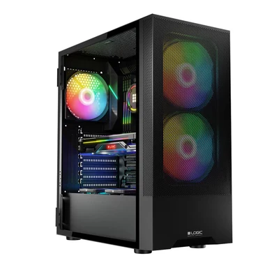 Obudowa komputerowa Logic Arya ARGB Midi Tower USB 3.0 Czarna