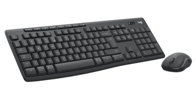 Klawiatura Logitech MK370 Combo dla biznesu, grafitowa, układ US