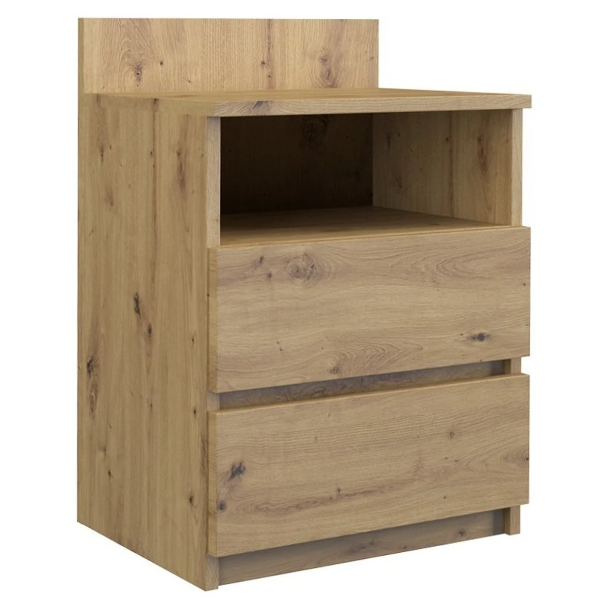 Stolik nocny Malwa, 2 szuflady, kolor Artisan