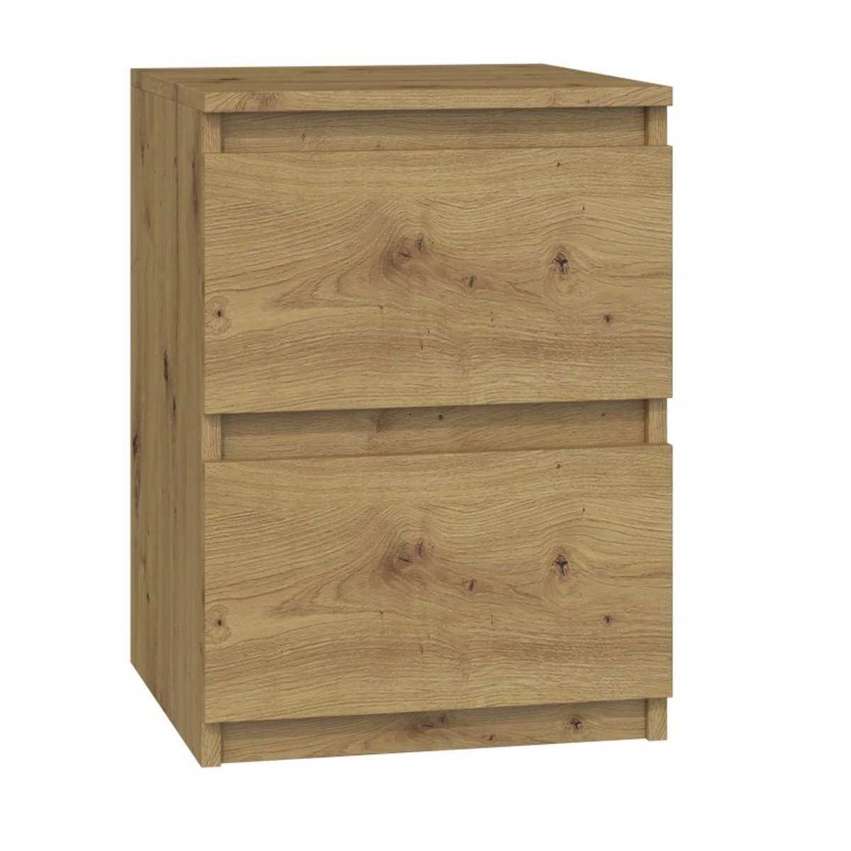 Stolik nocny Malwa, 2 szuflady, kolor artisan
