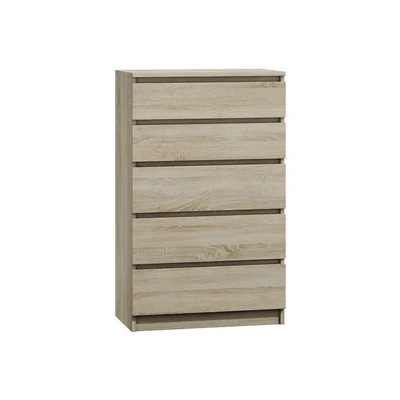 Komoda Malwa 5 szuflad, kolor sonoma