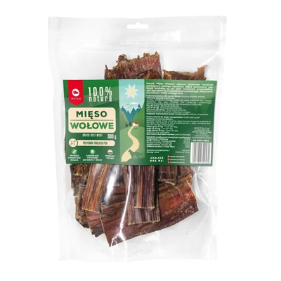Przysmak dla psa - 100% naturalne mięso wołowe 500g