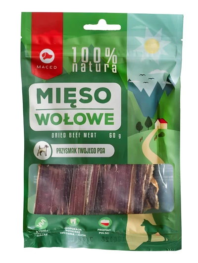 Przysmak dla psa - 100% naturalne mięso wołowe 60g