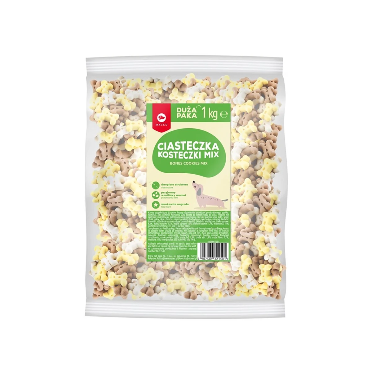 Maced Ciastka Kostka Wanilia Mix - 1 kg