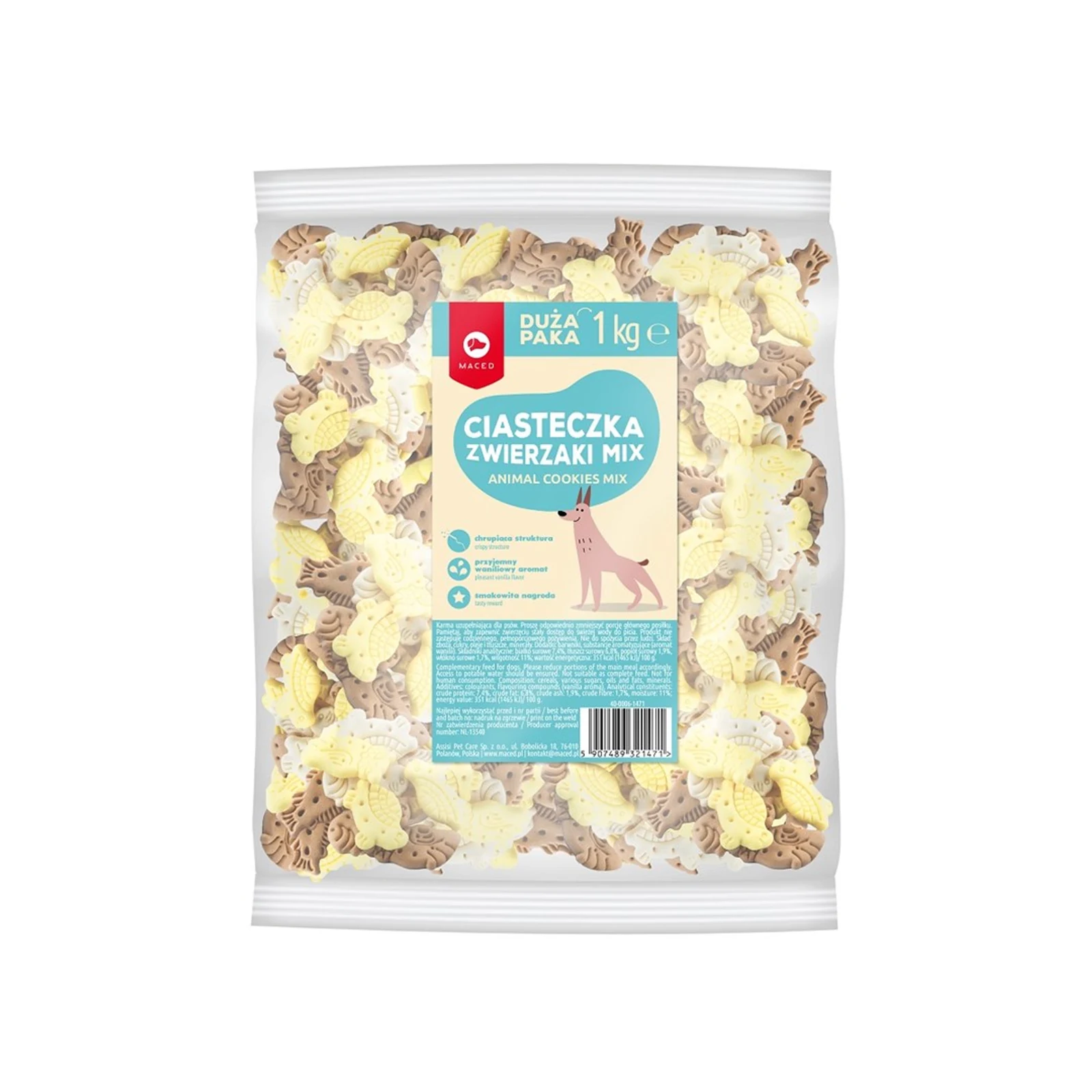 Maced - Ciastka zwierzaki MIX - 1kg