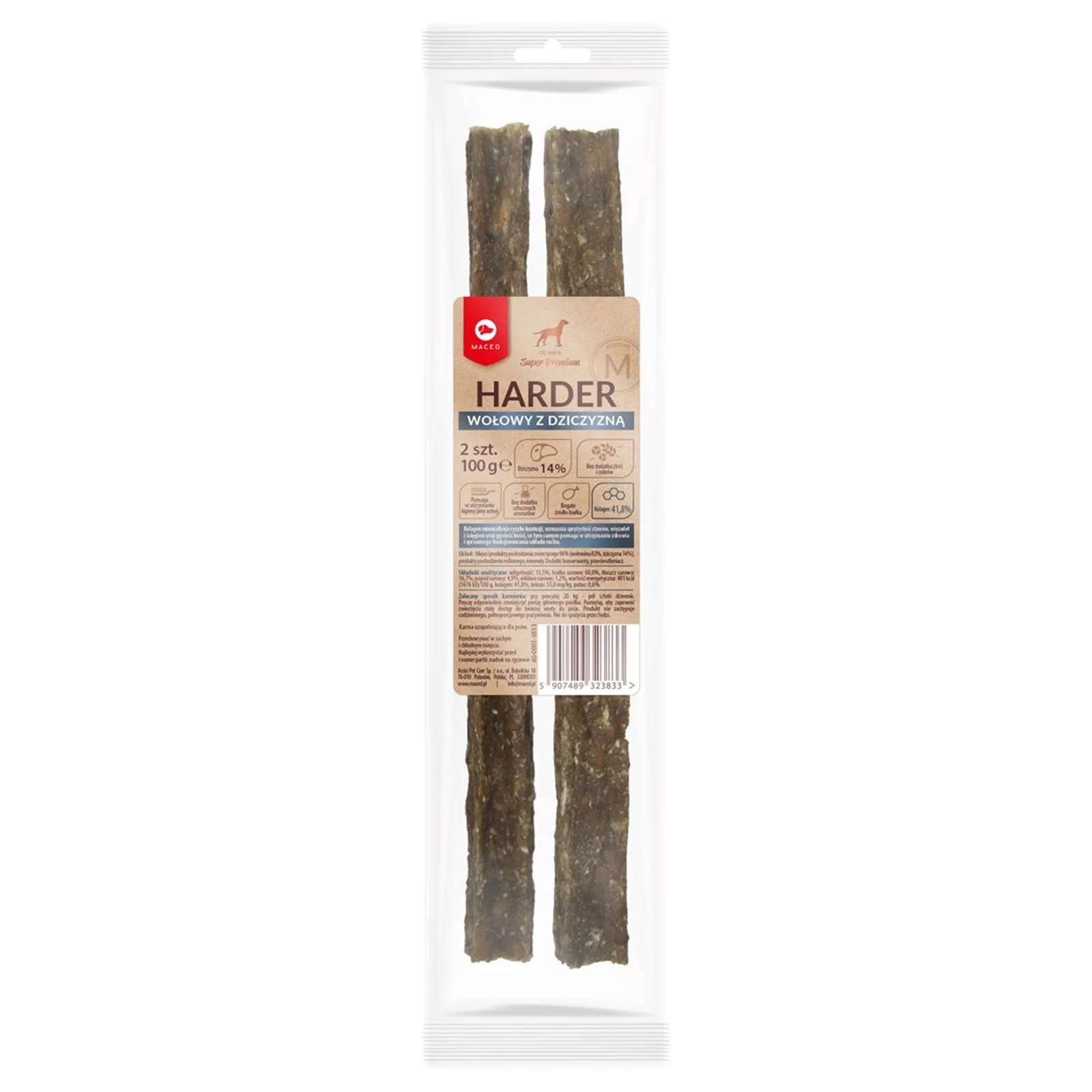 MACED Harder z dziczyzny M - gryzak 100 g — zdjęcie 1 z 2