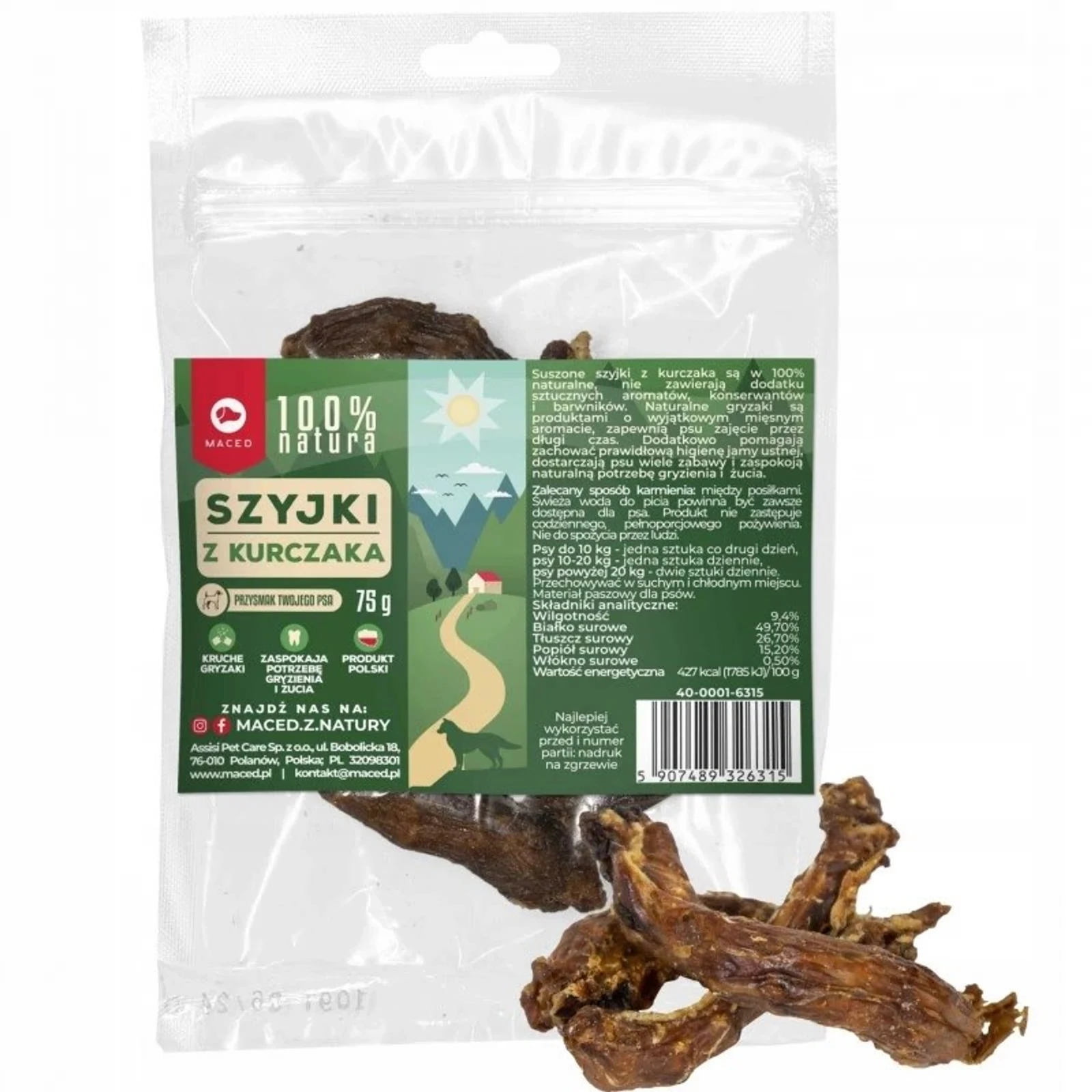 MACED Kurze szyjki 100% Natura - 75 g