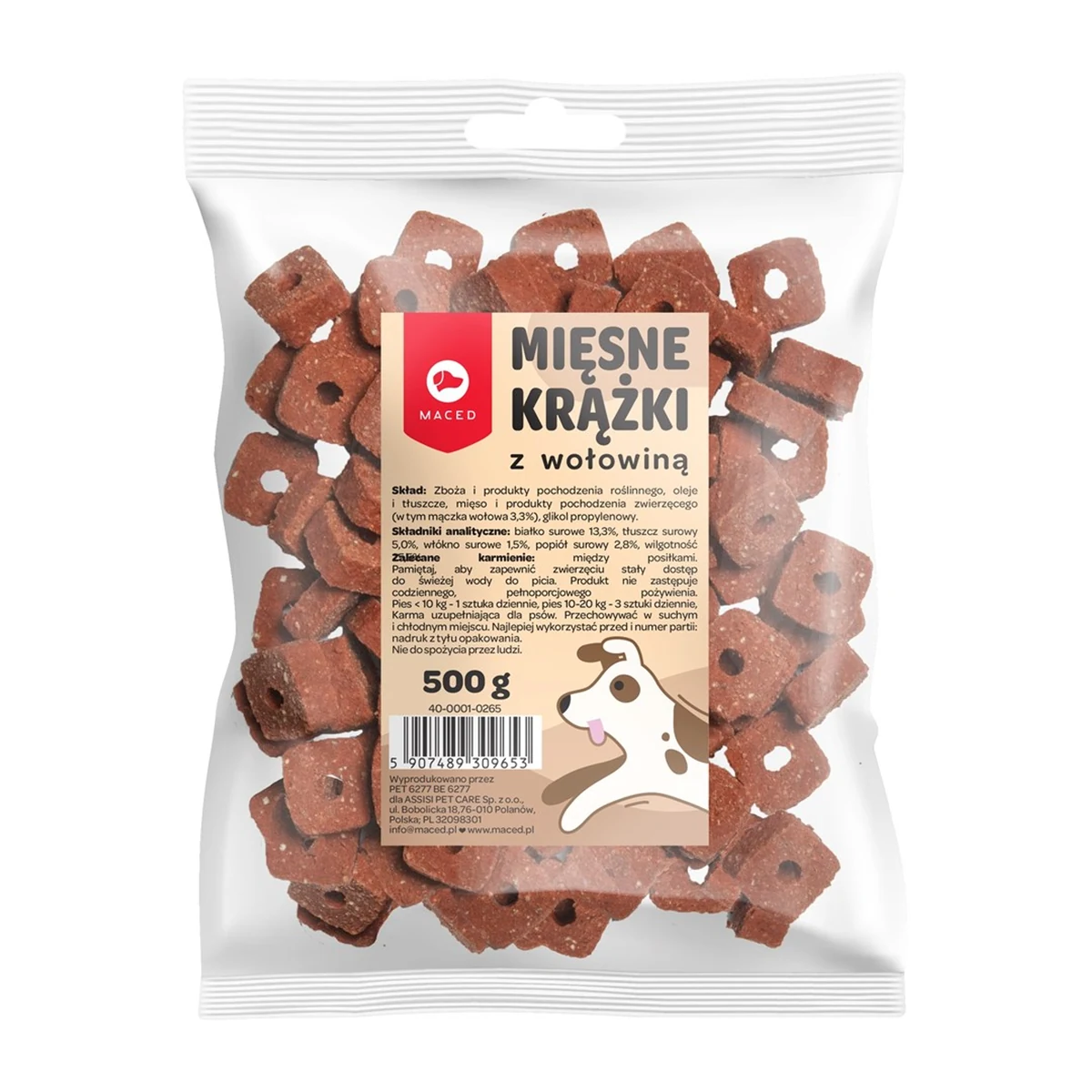 MACED MIĘSNE KRĄŻKI Z WOŁOWINĄ 500 G